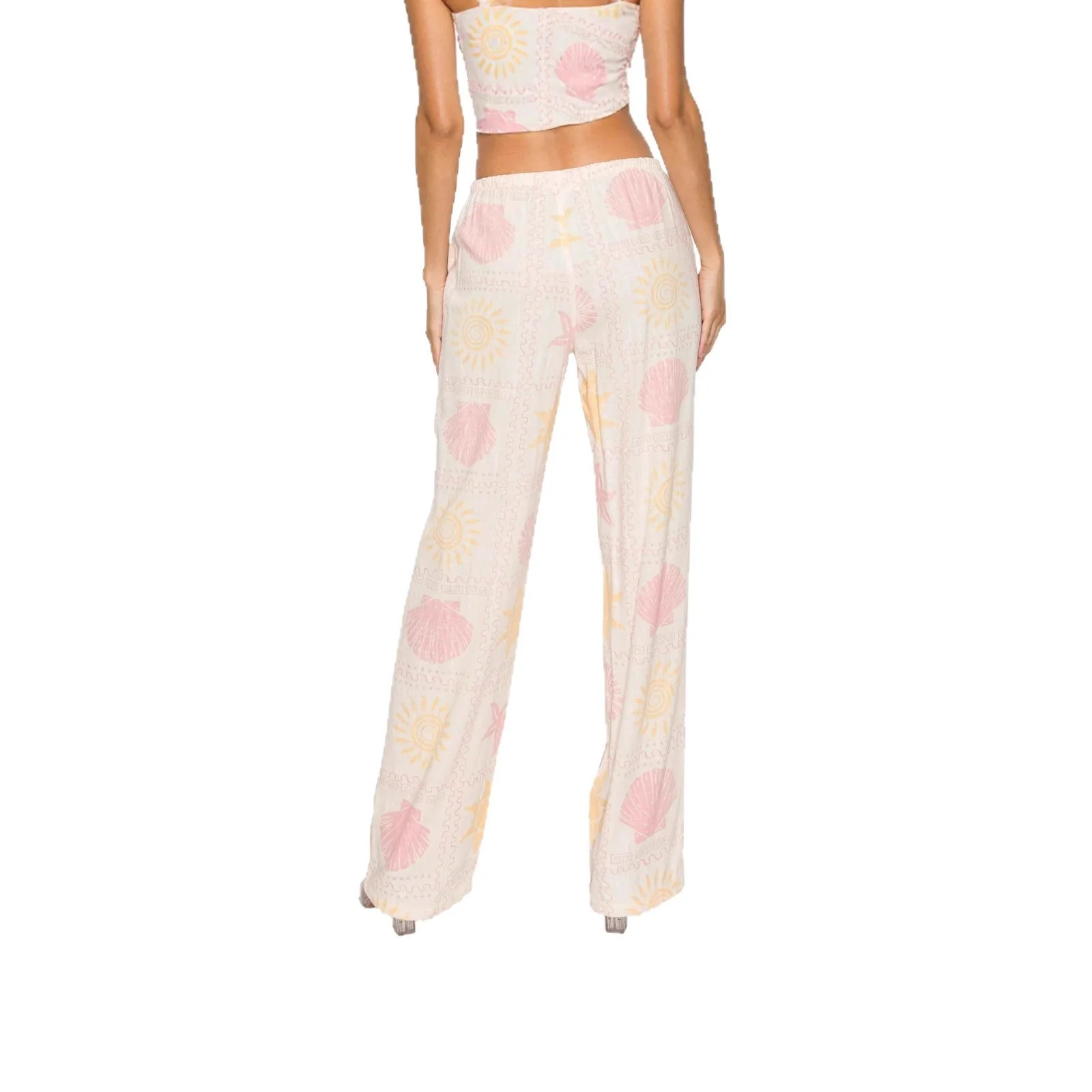 Damen bequeme Schlafhose mit maritimem Muster - Image 4