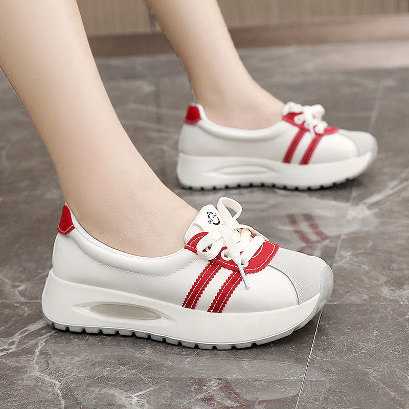 Damen bequeme Sneaker mit atmungsaktivem Obermaterial und dämpfender Laufsohle - Image 2