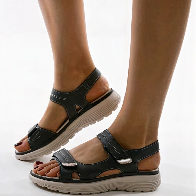 Damen bequeme Walkingsandalen | Riemchen - Image 3