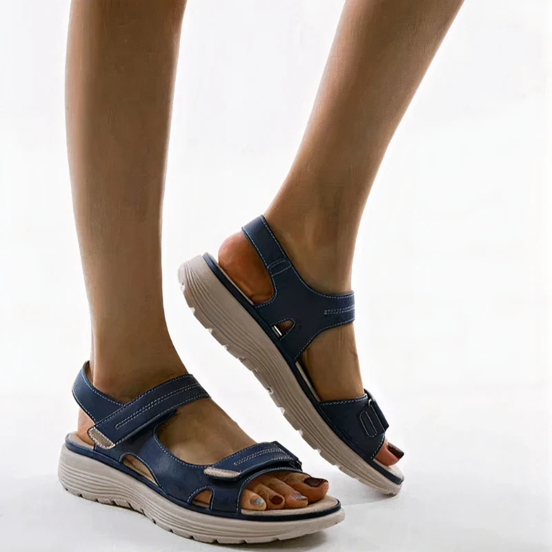 Damen bequeme Walkingsandalen | Riemchen - Image 4