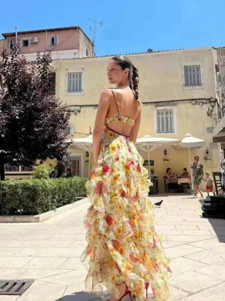 Damen Blumen Urlaub Sommerkleid | Maxi - Image 3