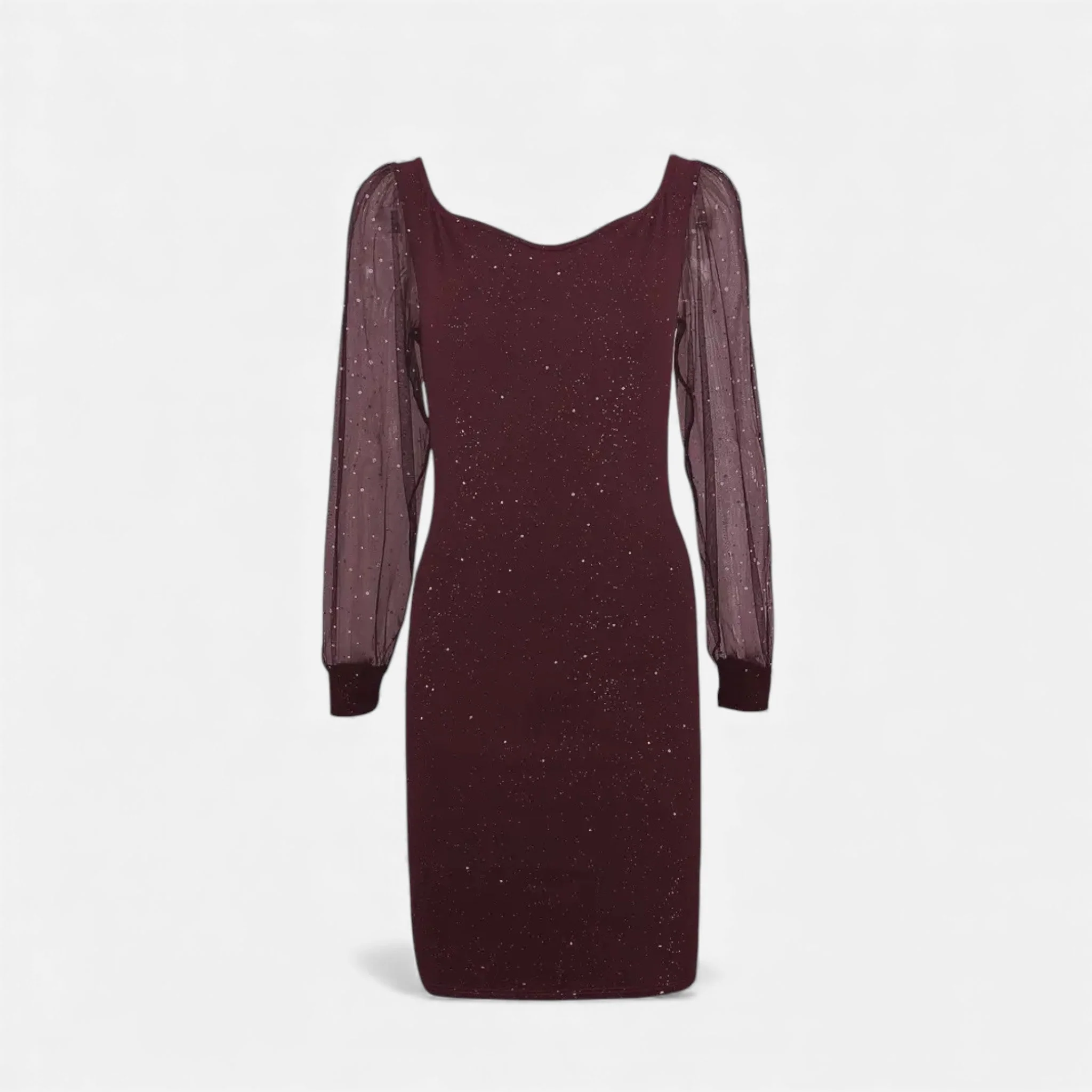 Damen Bodycon Kleid V-Ausschnitt Pailletten für Festliche Anlässe - Image 10
