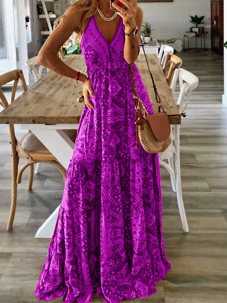 Damen Boho Sommerkleid Kleid | Maxi - Image 3