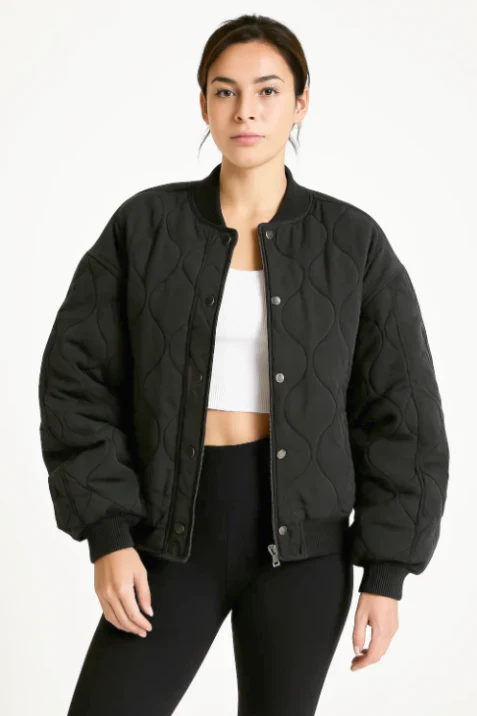 Damen-Bomber-Übergangsjacke | Übergrößer - Image 2