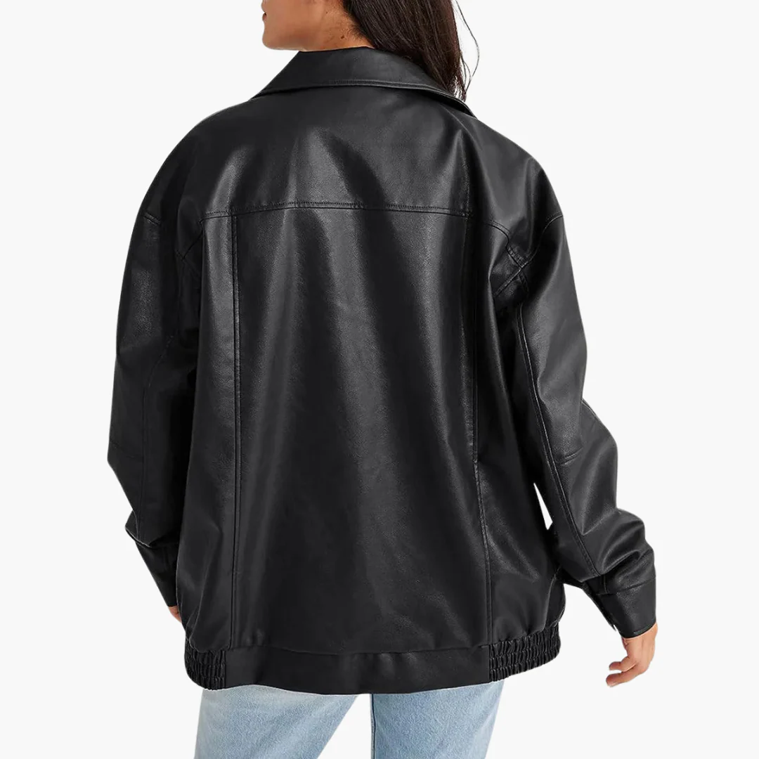 Damen Bomberjacke mit Reißverschluss und Seitentaschen - Image 3