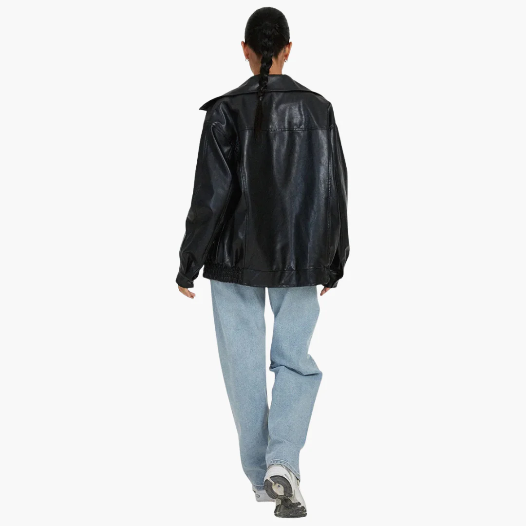 Damen Bomberjacke mit Reißverschluss und Seitentaschen - Image 5