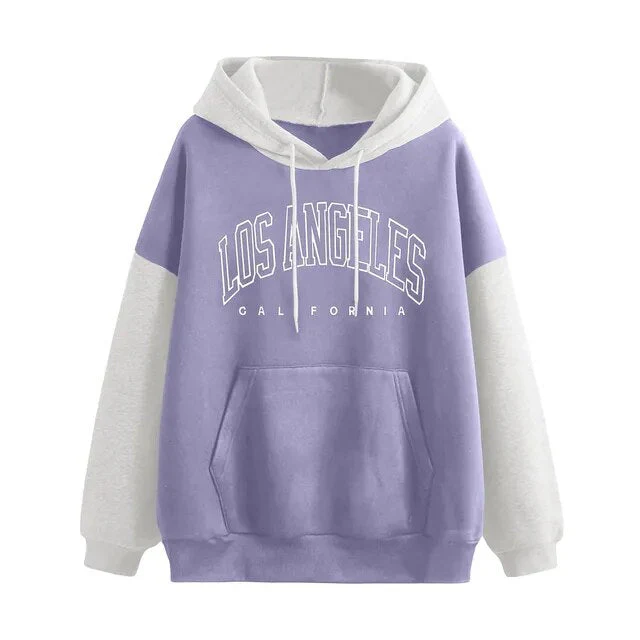 Damen Brief Sweatshirt mit langen Ärmeln Hoodie - Image 9
