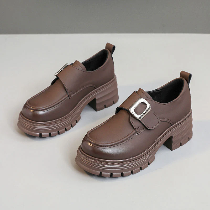 Damen Chunky Loafers mit modischem Schnallen-Design - Image 5