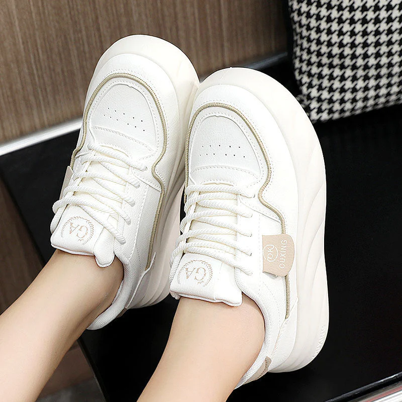 Damen Chunky Sneakers mit atmungsaktivem Obermaterial und komfortabler Dämpfung - Image 3