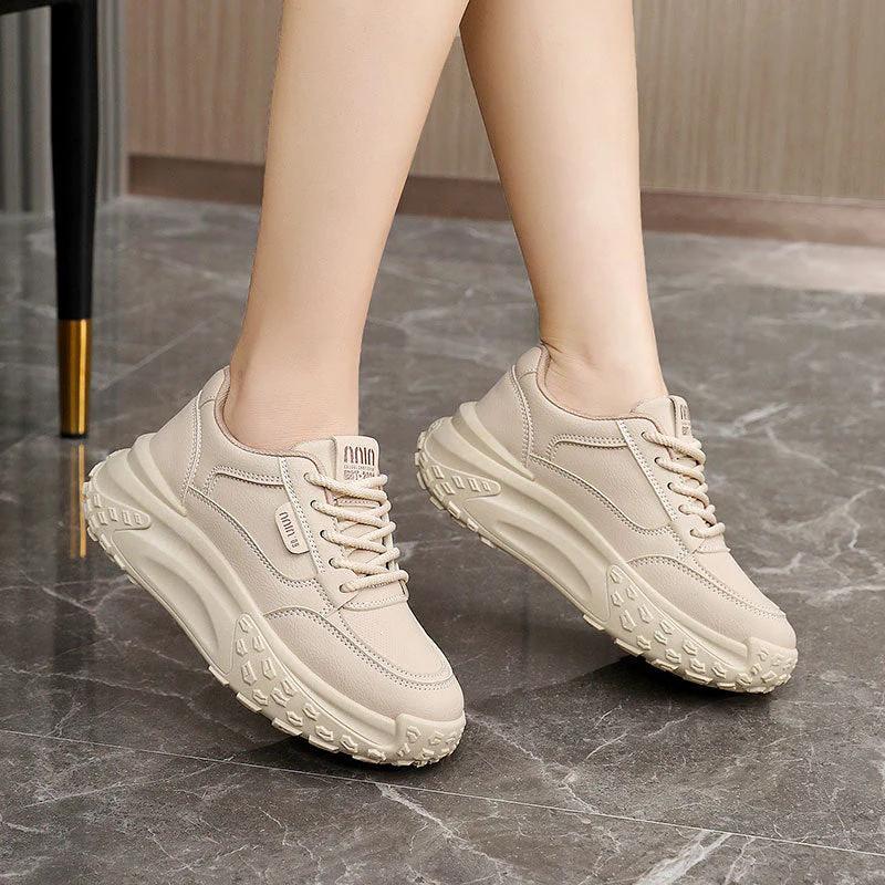 Damen Chunky Sneakers mit atmungsaktivem Obermaterial und strapazierfähiger Sohle - Image 3