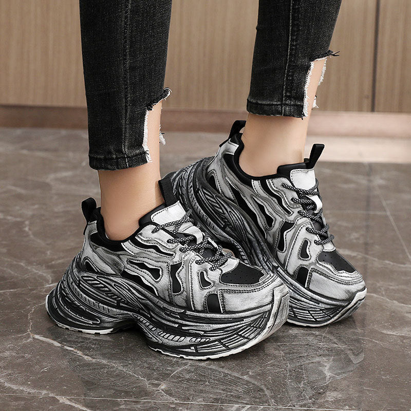 Damen Chunky Sneakers mit innovativem und elastischem Design - Image 3
