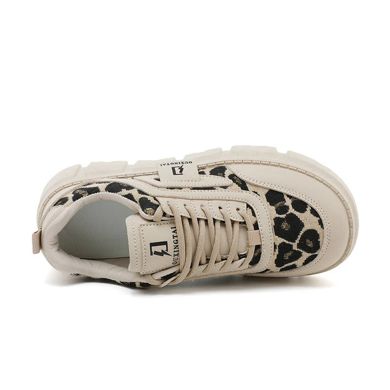Damen Chunky Sneakers mit lässigem Leoparden-Design und komfortabler Dämpfung - Image 2