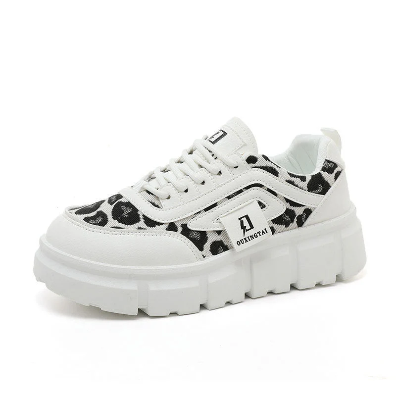 Damen Chunky Sneakers mit lässigem Leoparden-Design und komfortabler Dämpfung - Image 4