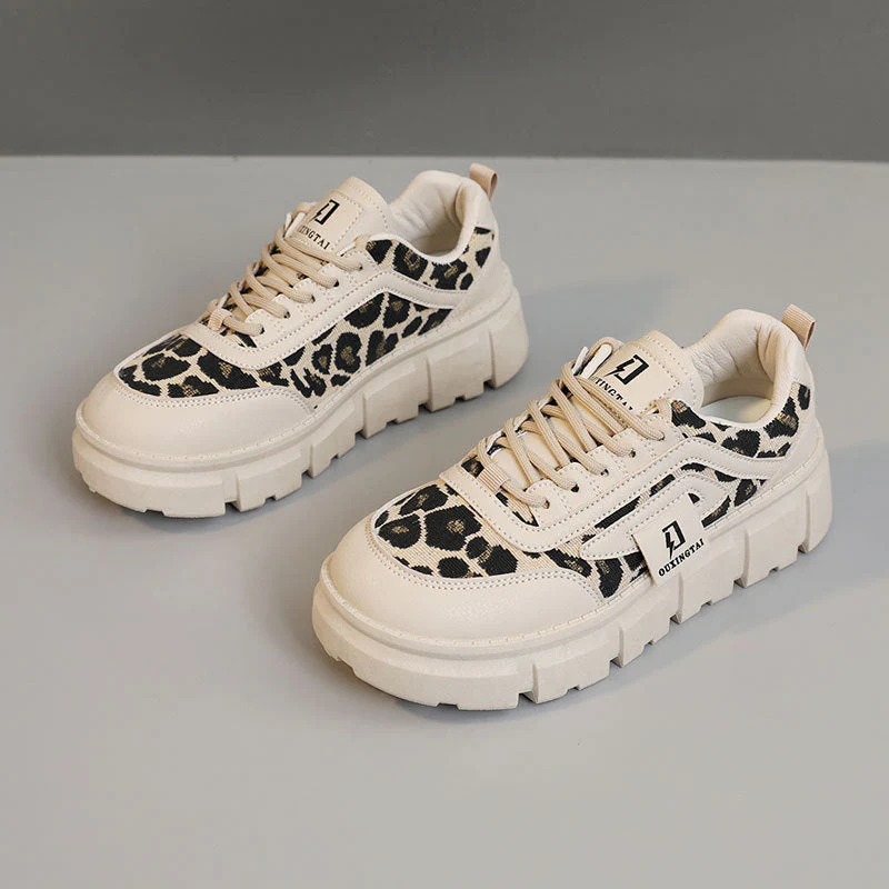Damen Chunky Sneakers mit lässigem Leoparden-Design und komfortabler Dämpfung - Image 5