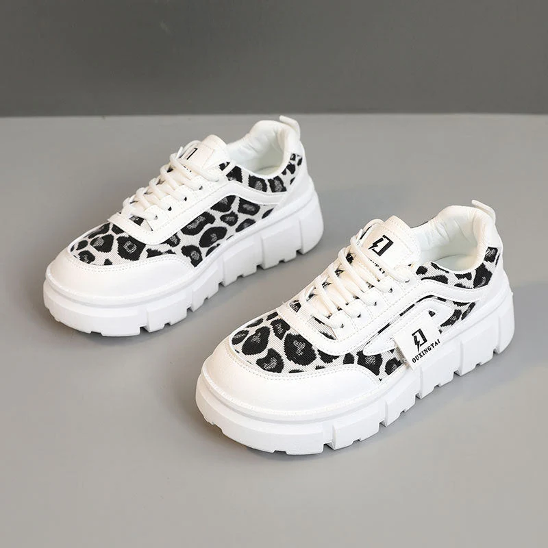 Damen Chunky Sneakers mit lässigem Leoparden-Design und komfortabler Dämpfung - Image 6