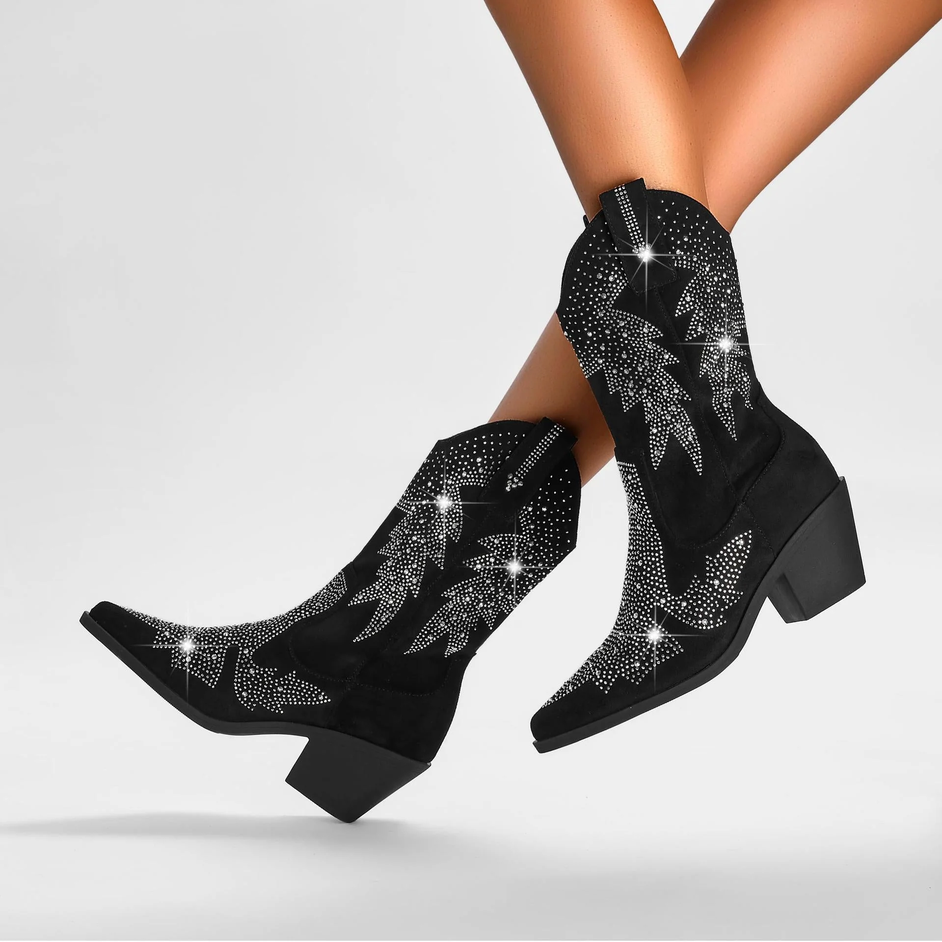 Damen Cowboystiefel Mit Mittlerer Wadenhöhe | Stilvoll - Image 2
