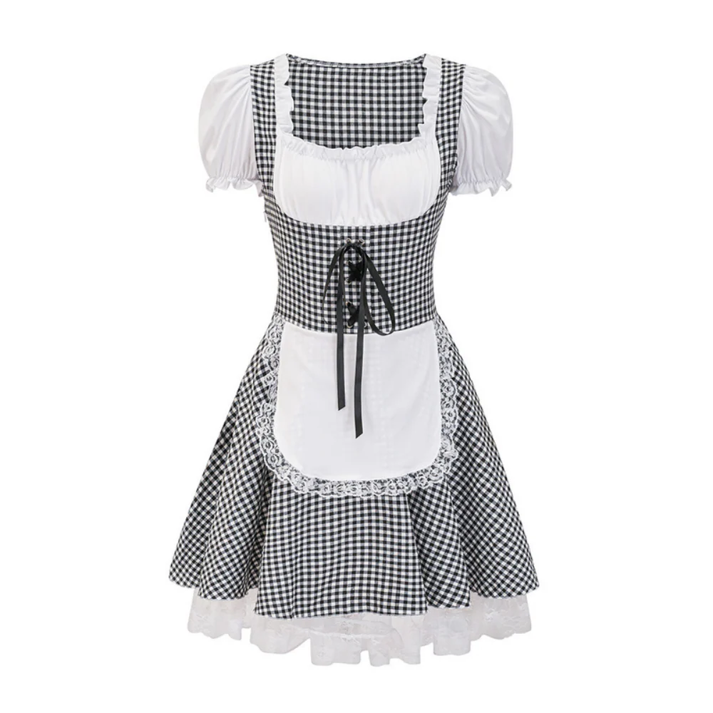 Damen Dirndl im Landhausstil | Trachtenkleid mit Bluse und Schnürung - Image 2