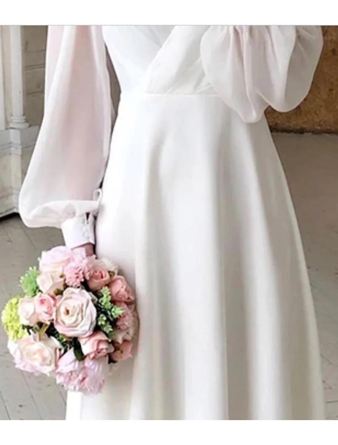 Damen Elegant Brautkleid | Midi - Image 3