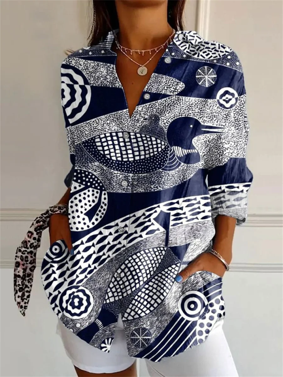 Damen Elegante Button Down Hemd | Langarm - Image 4