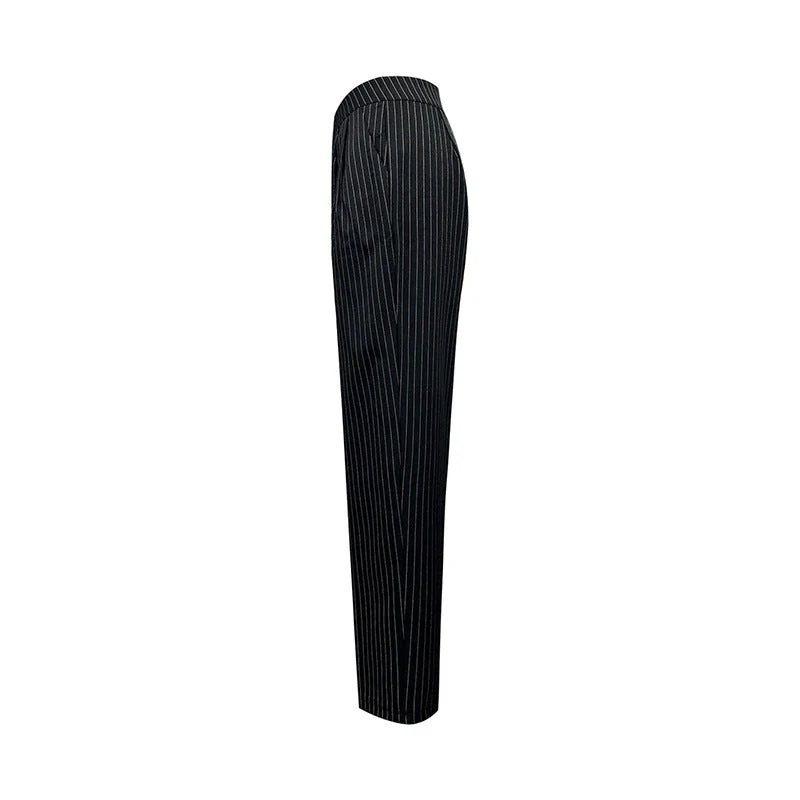 Damen elegante gestreifte Hochbundhose - Image 2