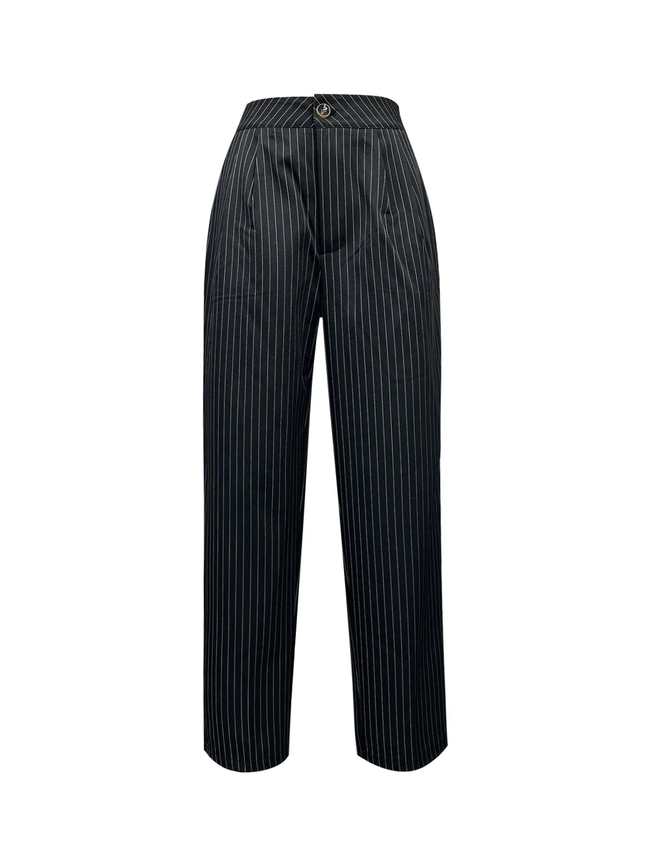 Damen elegante gestreifte Hochbundhose - Image 5