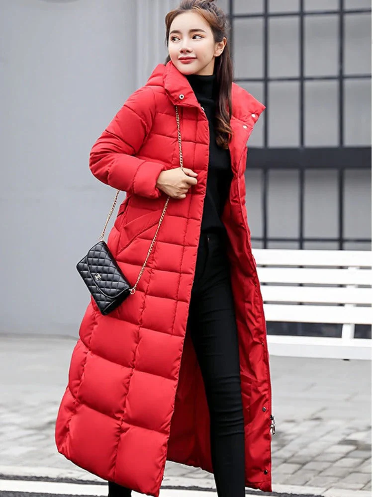 Damen Elegante Puffer Mantel | Lang - Image 3