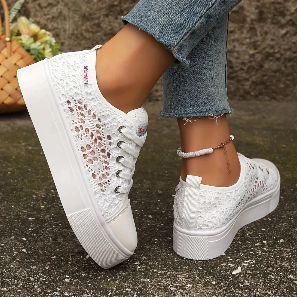 Damen Elegante Spitzensneaker | Atmungsaktiv und Stilvoll - Image 2