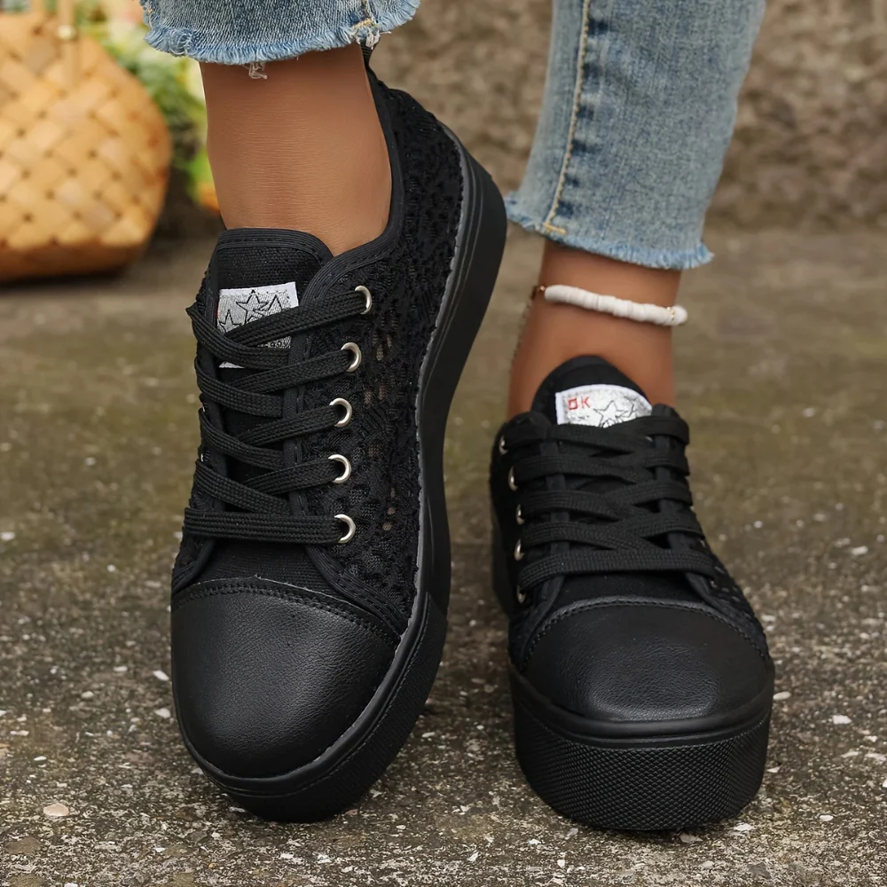 Damen Elegante Spitzensneaker | Atmungsaktiv und Stilvoll - Image 3