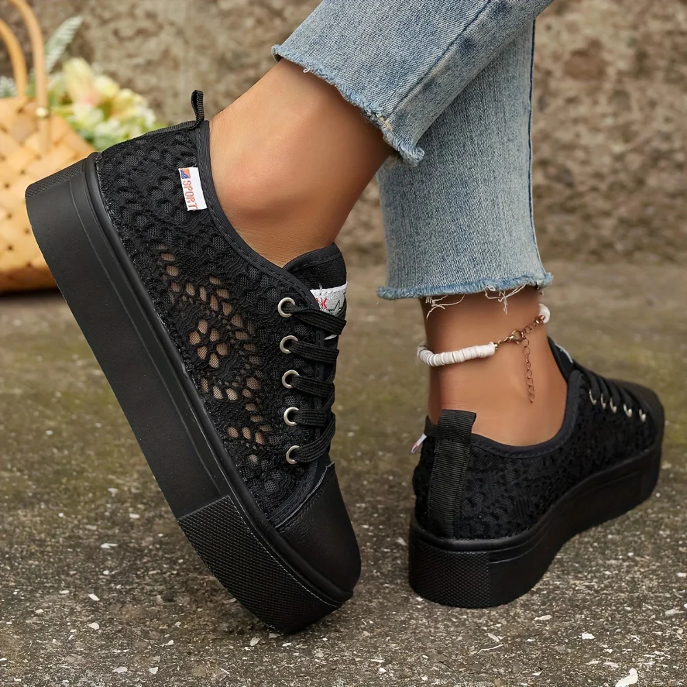 Damen Elegante Spitzensneaker | Atmungsaktiv und Stilvoll - Image 4
