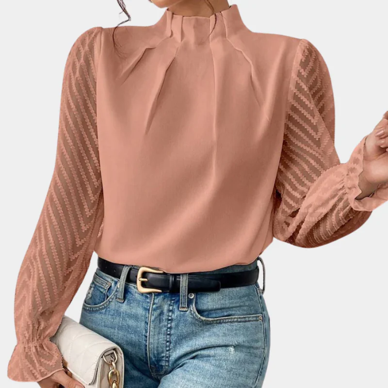 Damen elegante Vintage-Bluse | Langarm - Image 3