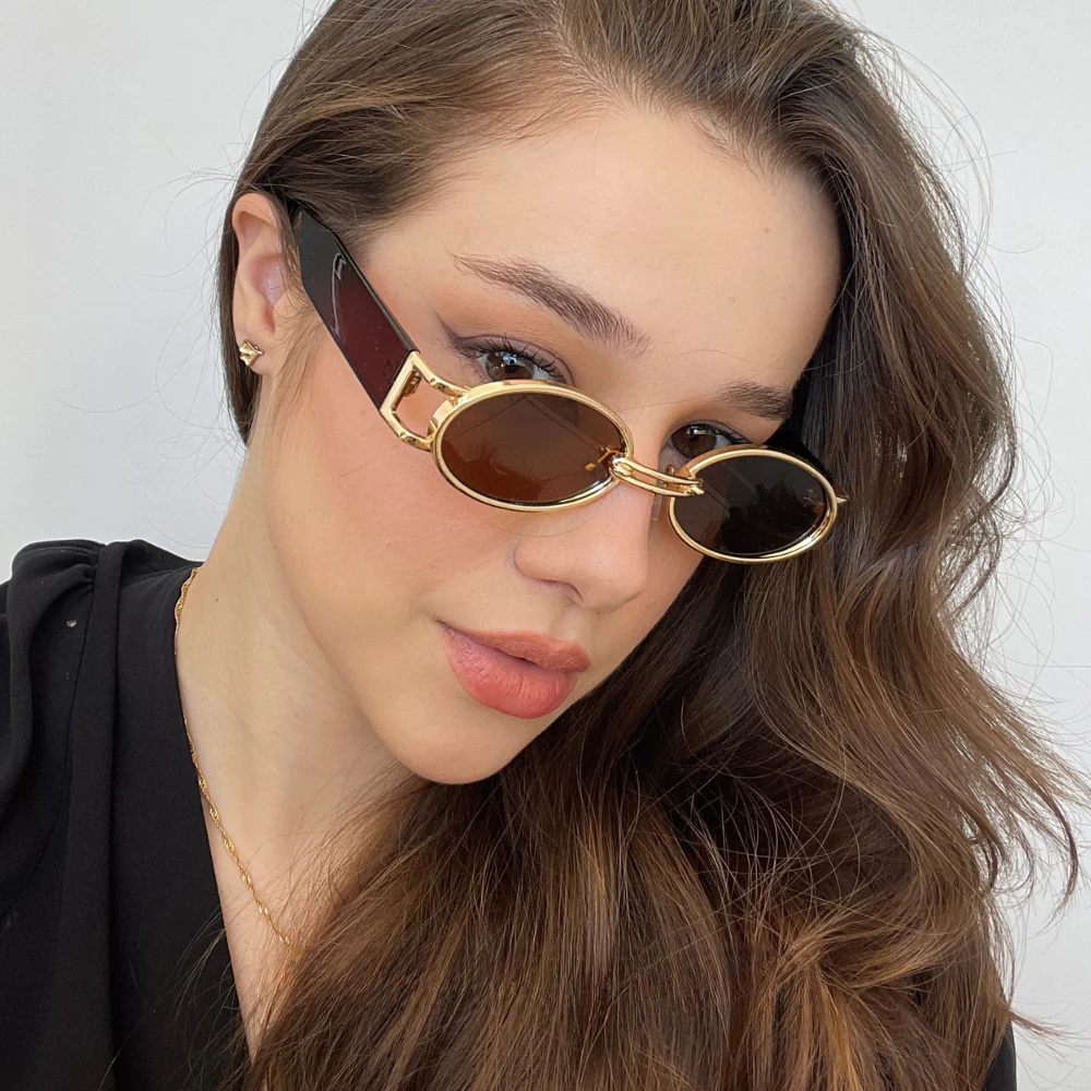 Damen Elegante Zeitlose Ovale Sonnenbrille - Image 4