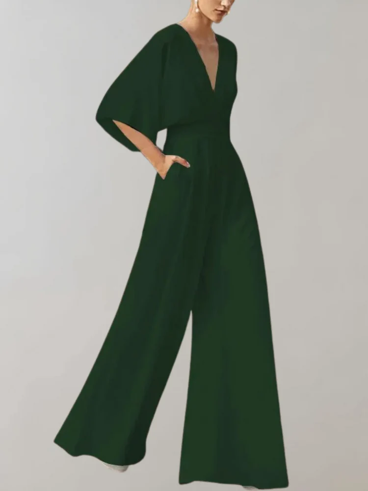 Damen eleganter Jumpsuit mit weitem Bein | Hochzeitsgäste - Image 6
