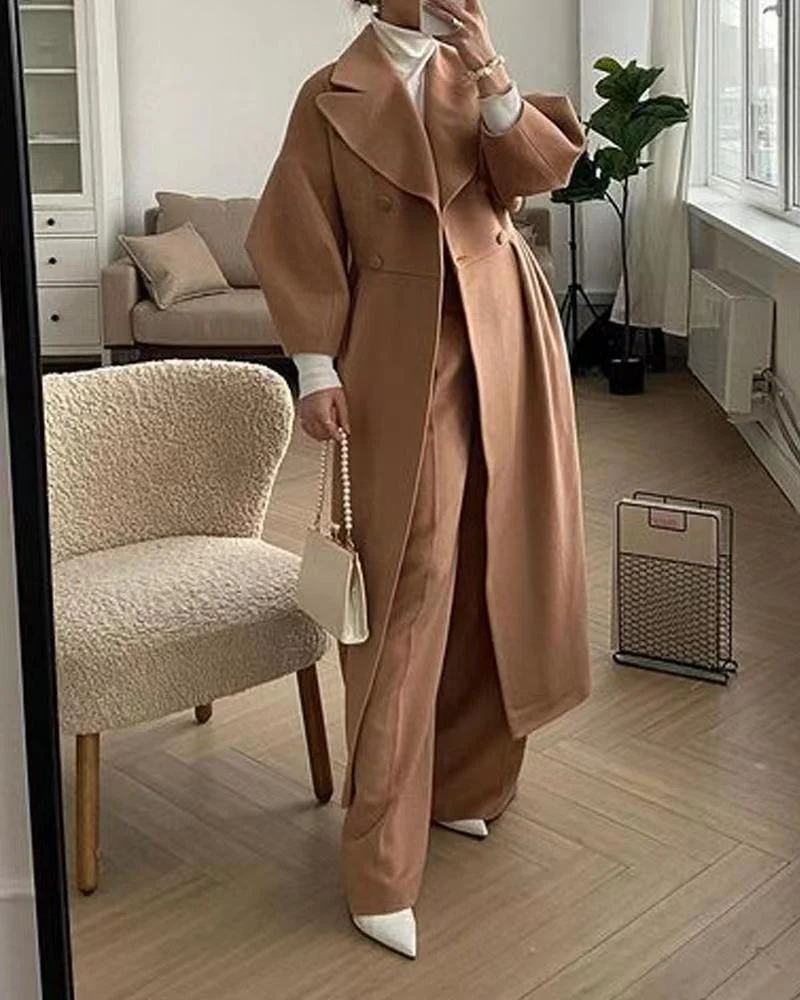 Damen Eleganter Trenchcoat mit tailliertem Schnitt und seitlichem Schlitz - Image 11