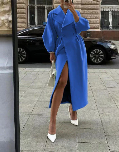 Damen Eleganter Trenchcoat mit tailliertem Schnitt und seitlichem Schlitz - Image 5