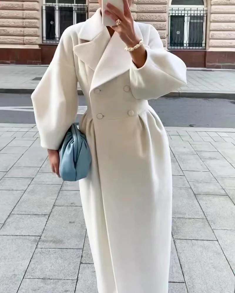 Damen Eleganter Trenchcoat mit tailliertem Schnitt und seitlichem Schlitz - Image 8