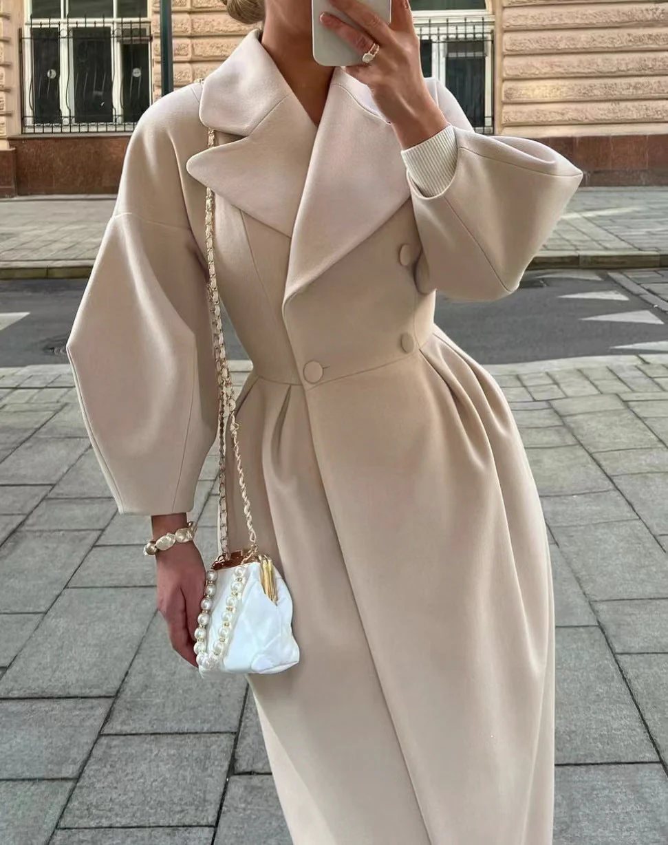 Damen Eleganter Trenchcoat mit tailliertem Schnitt und seitlichem Schlitz - Image 9