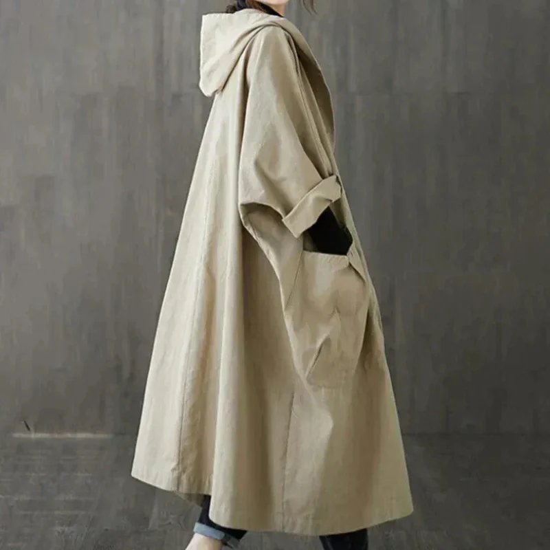 Damen eleganter weiter Trenchcoat | Wasserdichte - Image 3