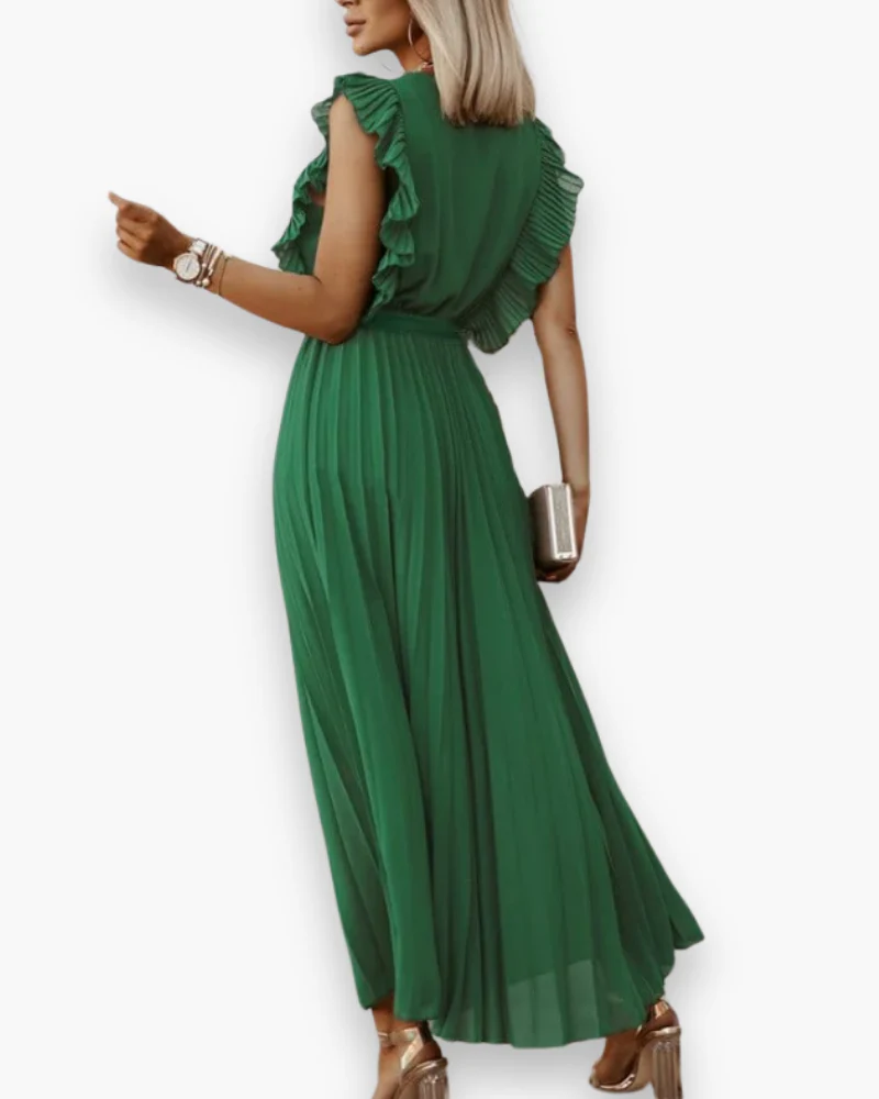 Damen Elegantes Bohème Kleid | V-Ausschnitt