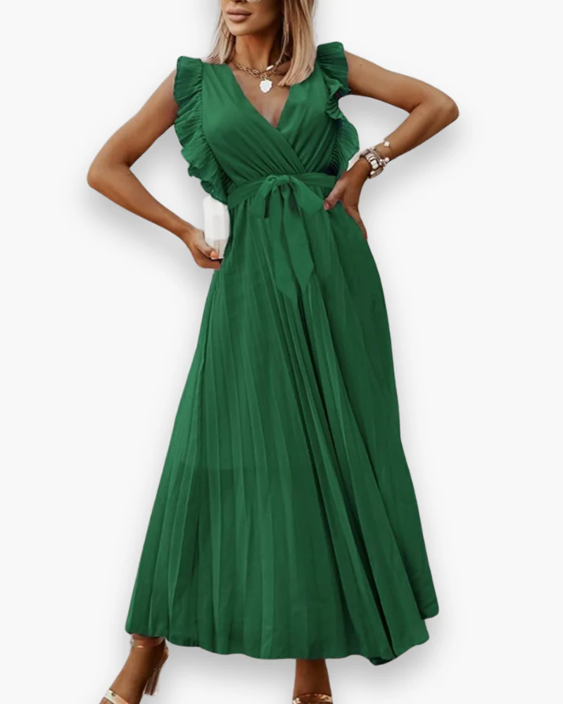 Damen Elegantes Bohème Kleid | V-Ausschnitt - Image 2