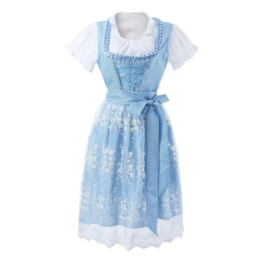 Damen Elegantes Festliches Kleid | Midi Dirndl Kleid - Image 4