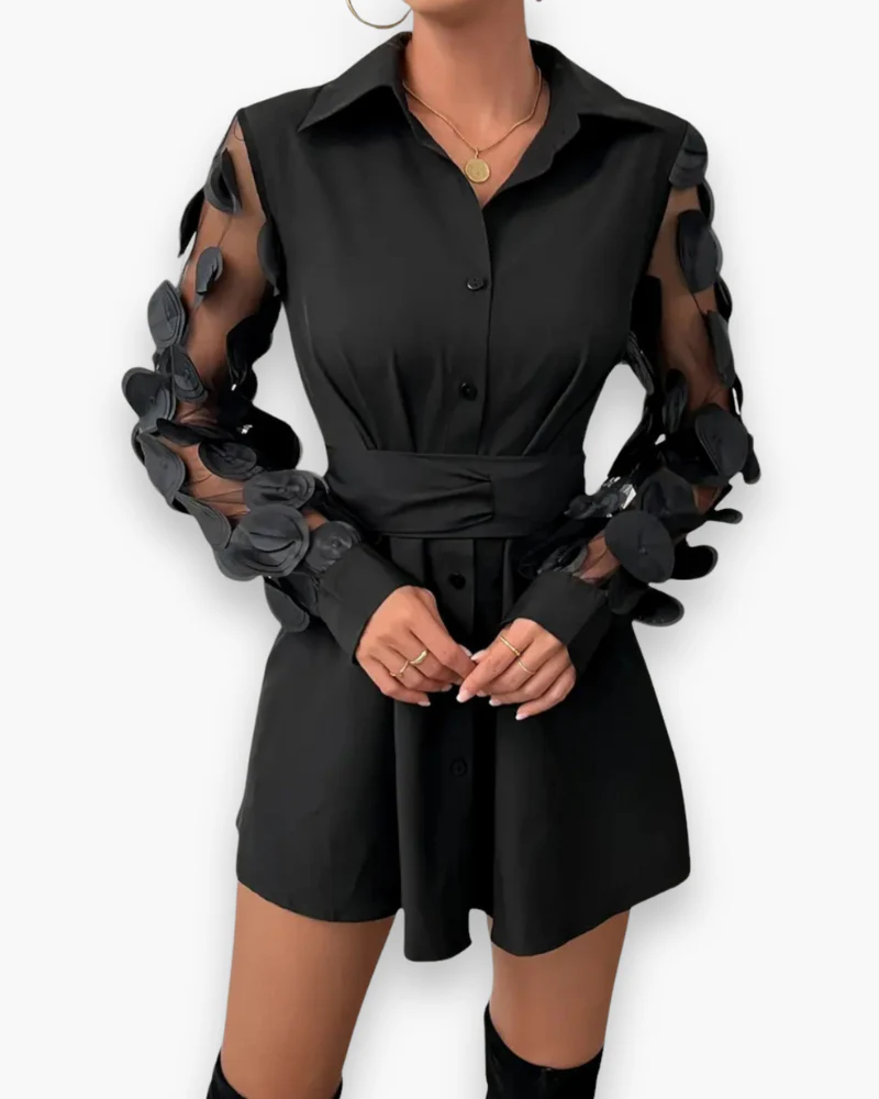 Damen Elegantes Festliches Kleid mit Schleife | Mini - Image 3