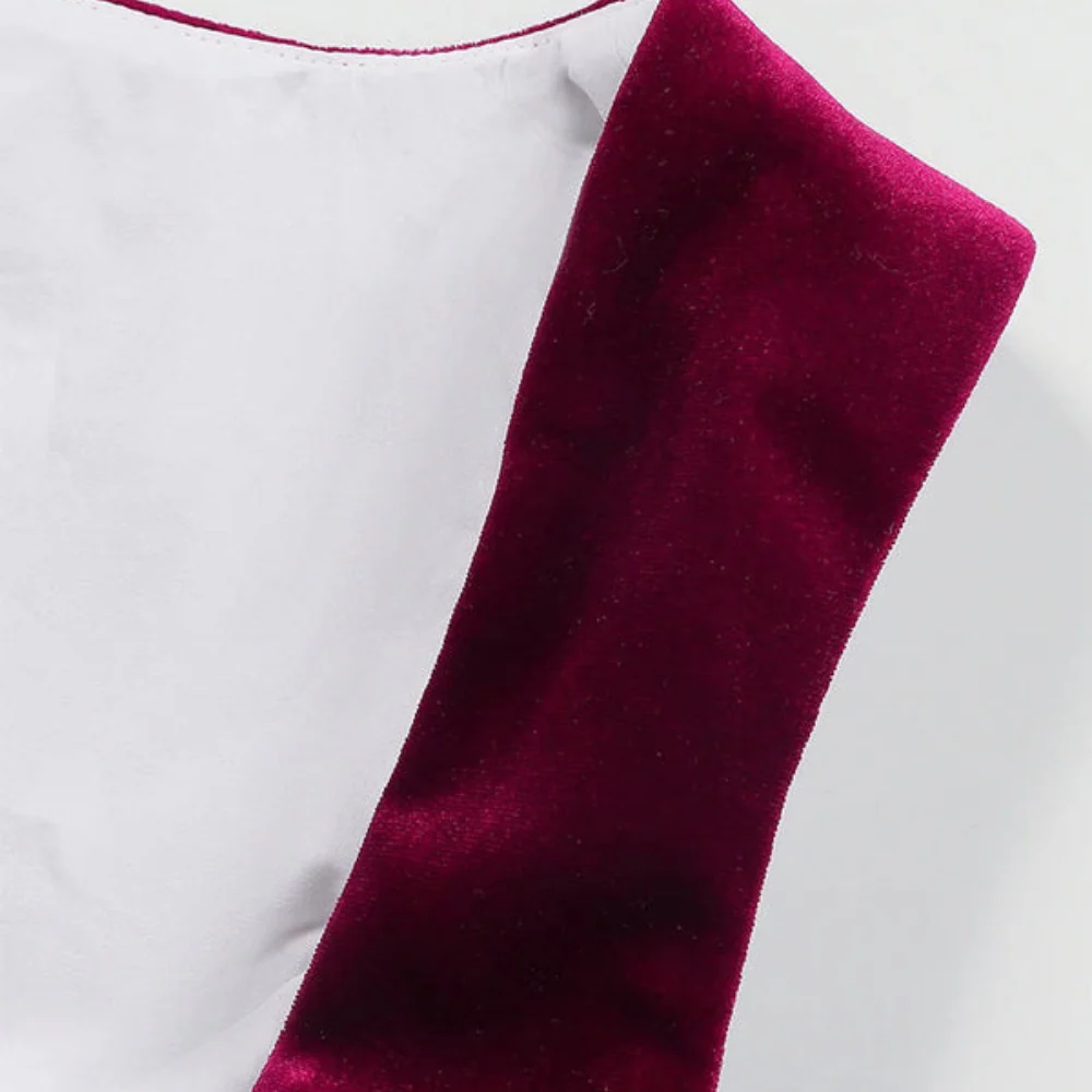Damen Elegantes Kontrast Dirndl Kleid | Festlich Midi