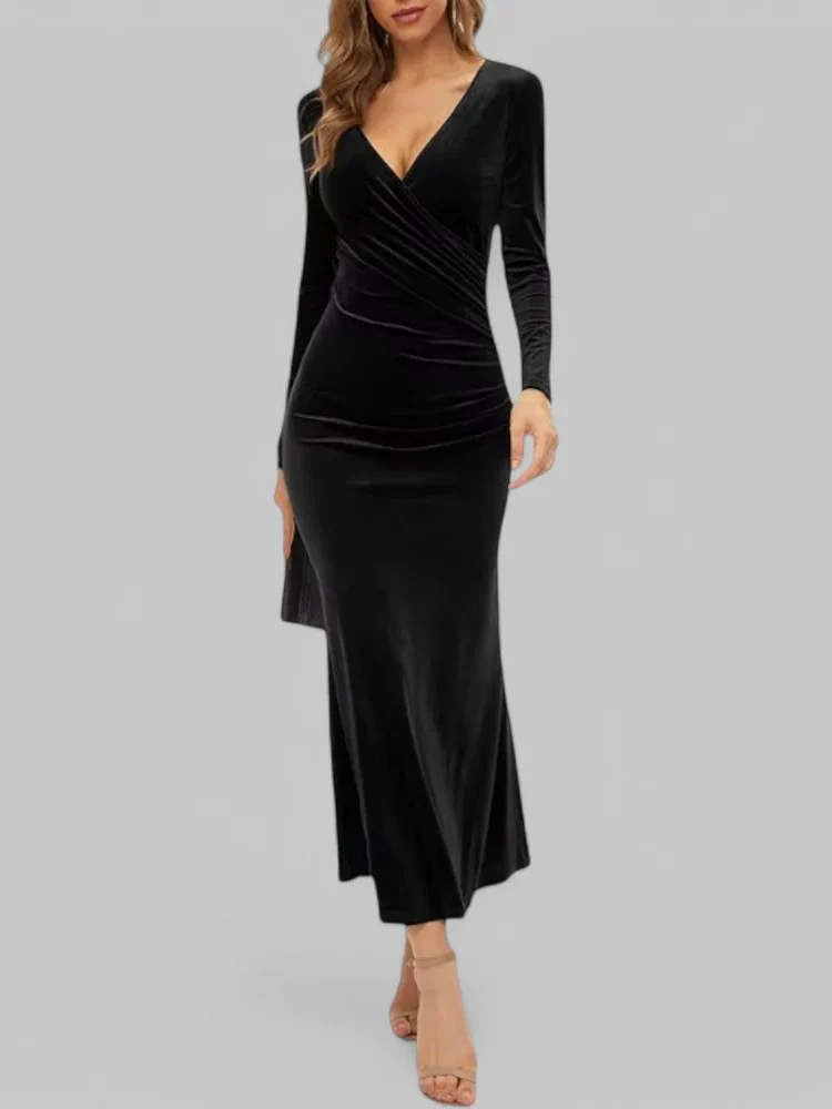 Damen elegantes langes Abendkleid | Maxi