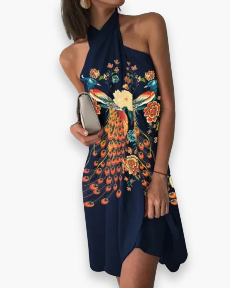 Damen Elegantes Minimalistisches Kleid | Midi