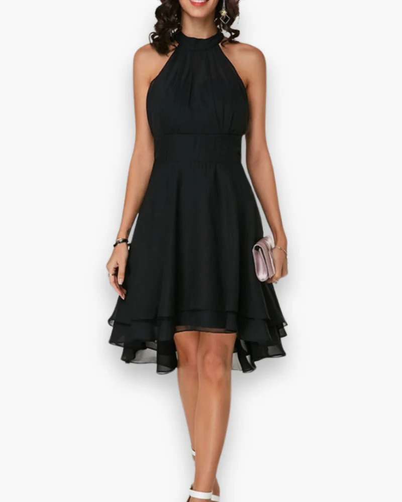Damen Elegantes Rüschendes Kleid | Midi Festliches Kleid - Image 2