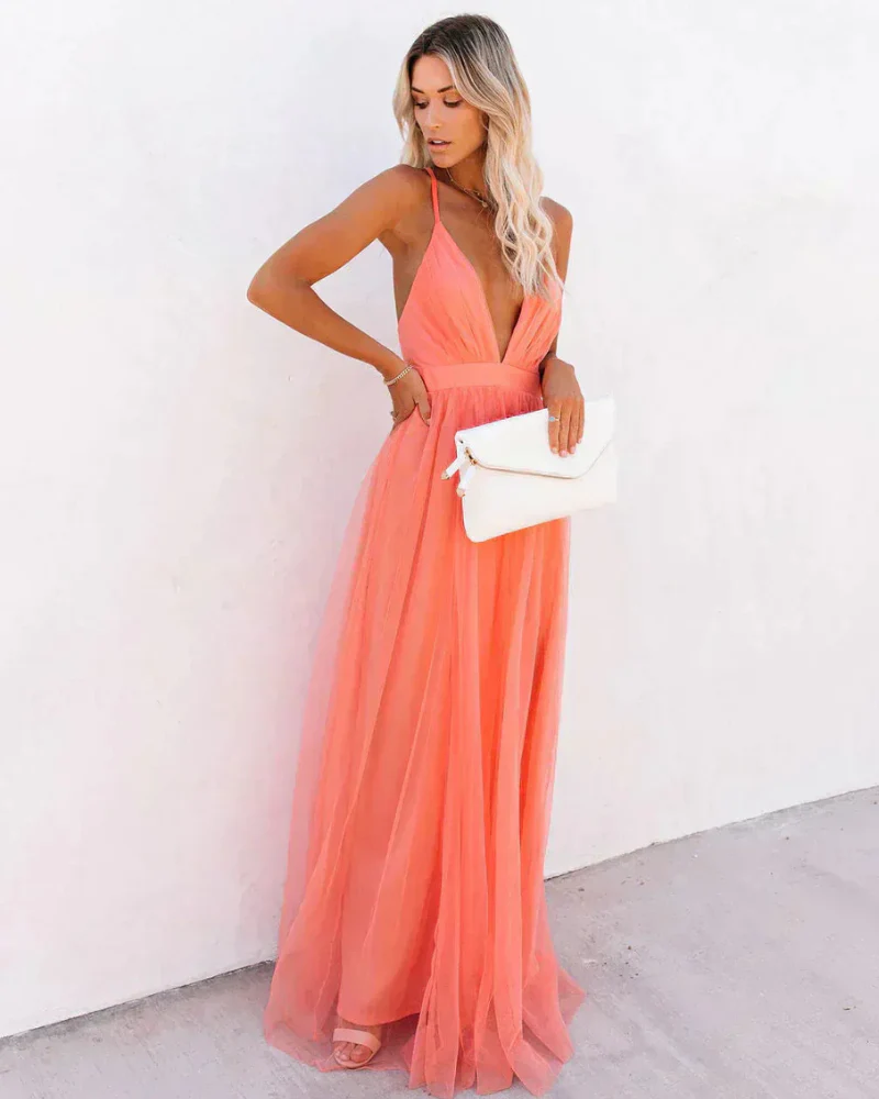 Damen elegantes Spitzen-Abendkleid | Maxi - Image 3