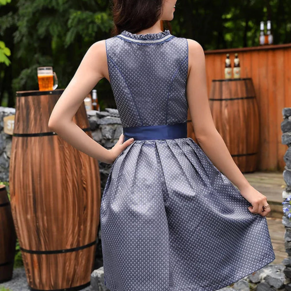 Damen Elegantes Spitzendetail Dirndlkleid | Mini - Image 3