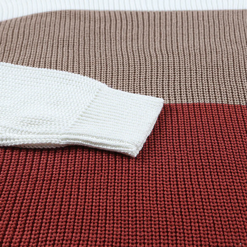 Damen FARBLOCK STRICKPULLOVER | MODERNER, BEQUEMER STIL - Image 2