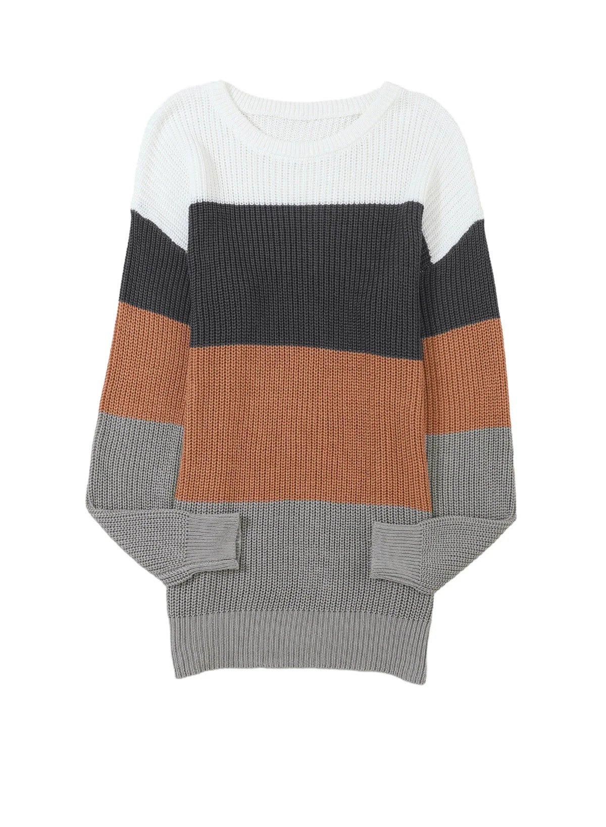Damen FARBLOCK STRICKPULLOVER | MODERNER, BEQUEMER STIL - Image 4
