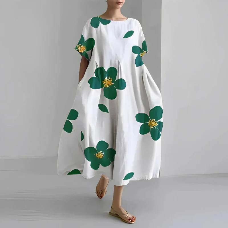 Damen Geblümtes Mutterschaft Sommerkleid | Midi